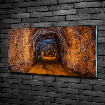 Schilderij op glas Ondergrondse tunnel