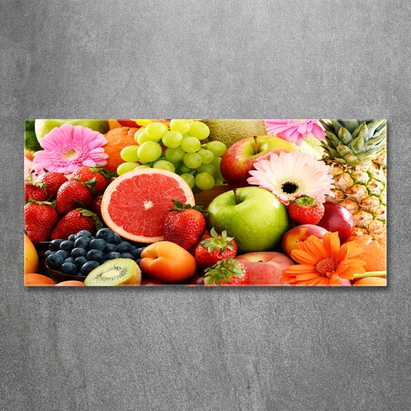 Foto schilderij op glas Kleurrijk fruit