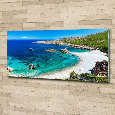 Schilderij op glas Zeebaai