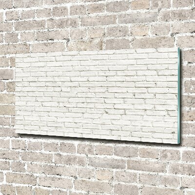 Schilderij glas Bakstenen muur