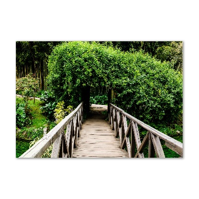 Foto schilderij op glas Brug over de rivier