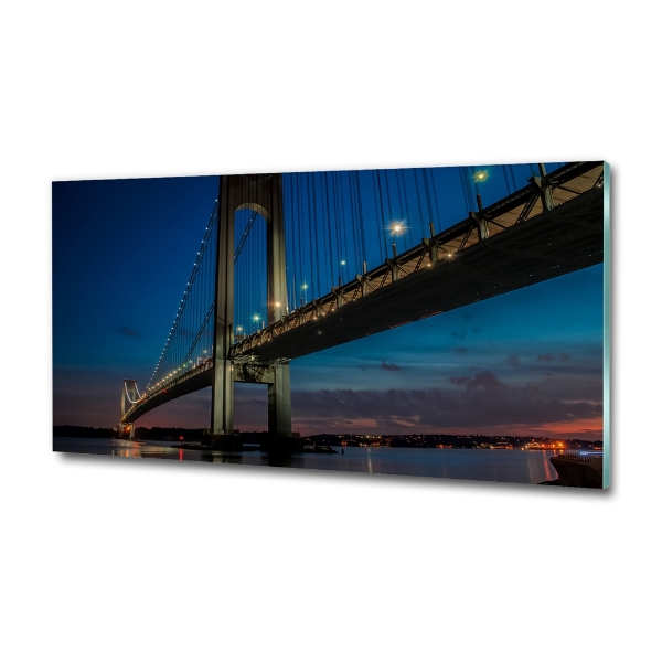 Foto schilderij op glas Brooklynbrug