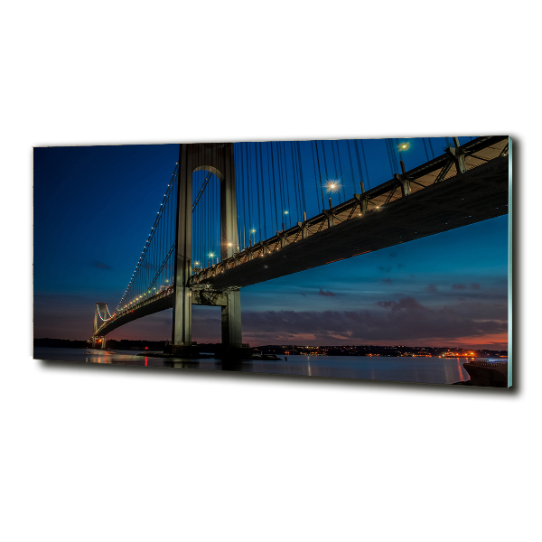 Foto schilderij op glas Brooklynbrug