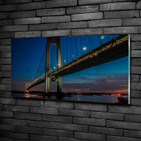 Foto schilderij op glas Brooklynbrug