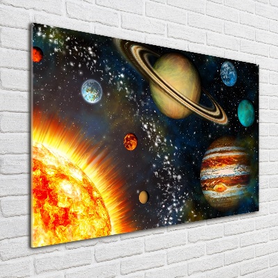 Glazen schilderij Zonnestelsel
