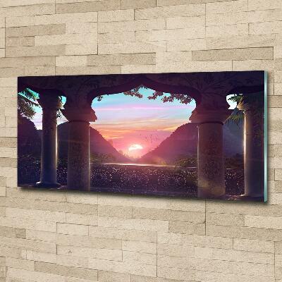 Schilderij op glas Oosterse architectuur