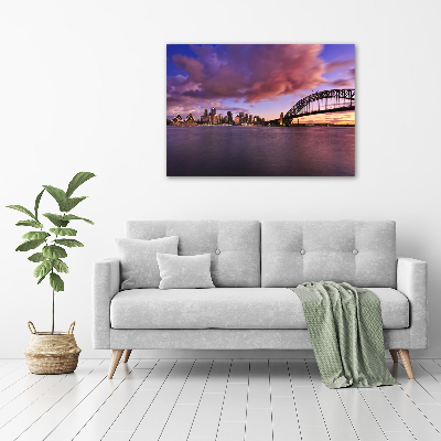 Foto schilderij op glas Sydney Bridge