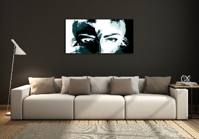 Schilderij op glas Abstracte vrouw