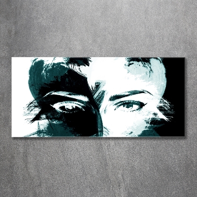 Schilderij op glas Abstracte vrouw