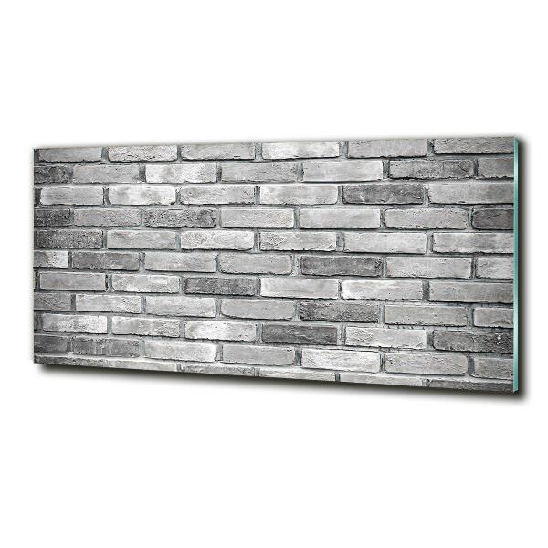 Schilderij op glas Bakstenen muur