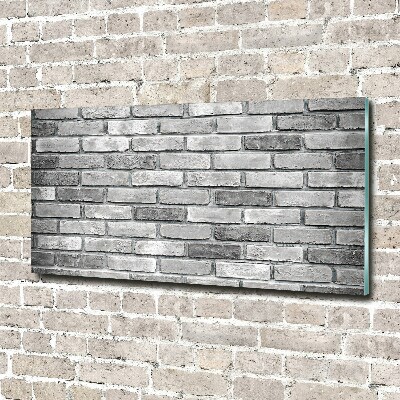Schilderij op glas Bakstenen muur