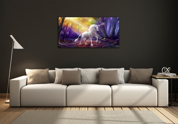 Schilderij op glas Eenhoorn