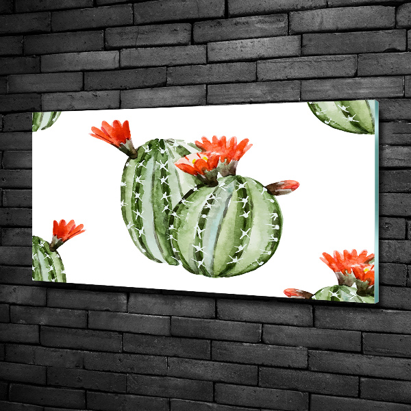 Glazen schilderij Cactussen