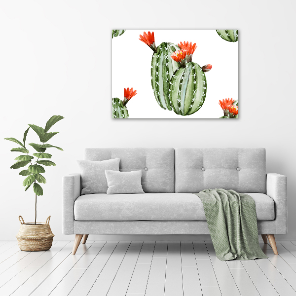 Glazen schilderij Cactussen