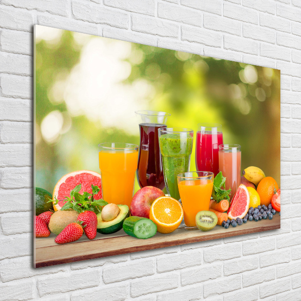 Schilderij op glas Vruchtensappen