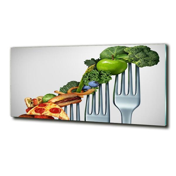 Schilderij glas Vooruitgang in het dieet