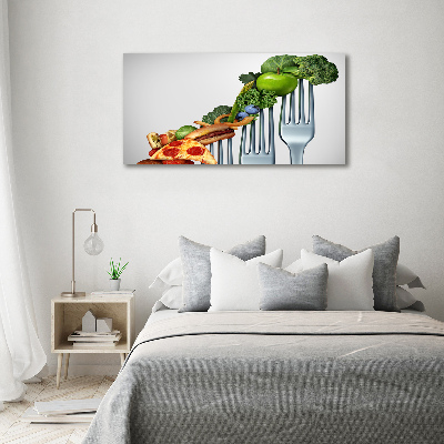 Schilderij glas Vooruitgang in het dieet