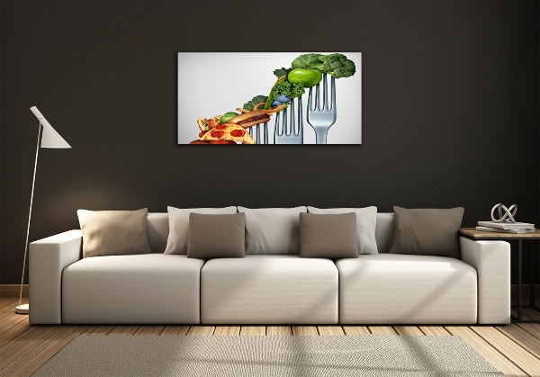 Schilderij glas Vooruitgang in het dieet