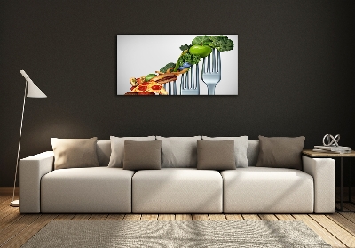 Schilderij glas Vooruitgang in het dieet