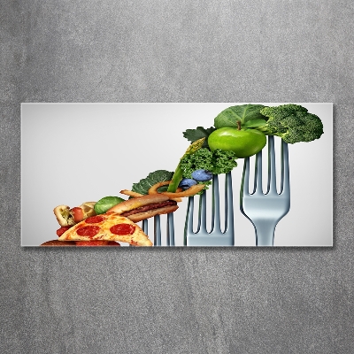 Schilderij glas Vooruitgang in het dieet