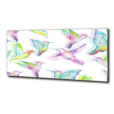 Glazen schilderij Kolibries