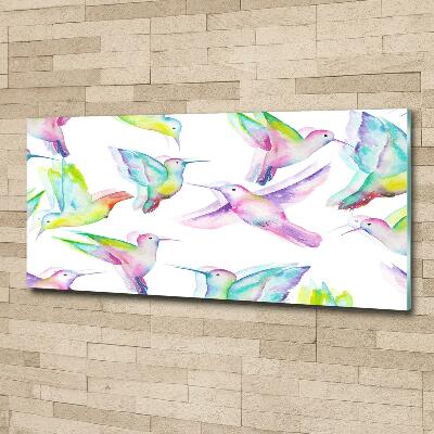 Glazen schilderij Kolibries
