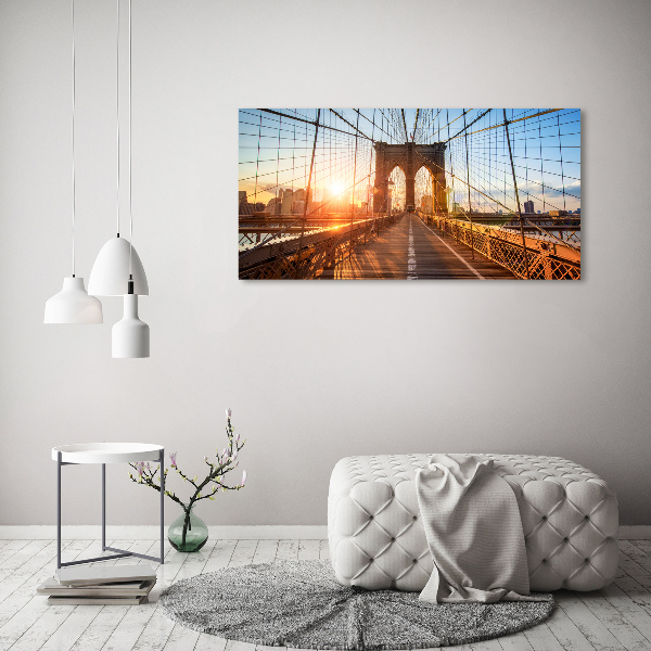 Schilderij glas Brooklynbrug