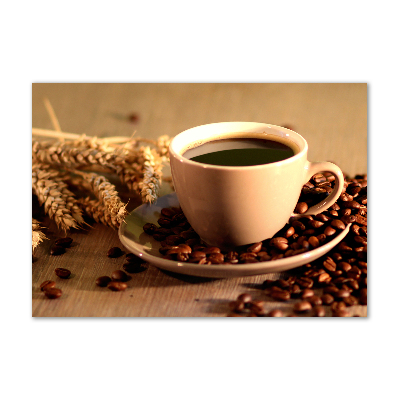 Schilderij glas Aromatische koffie