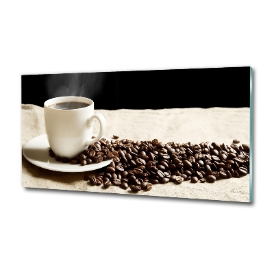 Glazen schilderij Aromatische koffie
