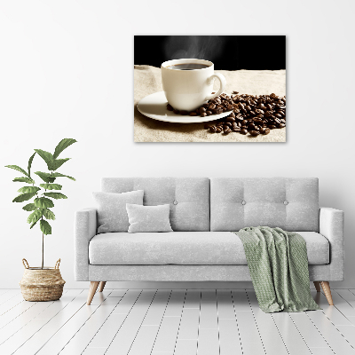 Glazen schilderij Aromatische koffie