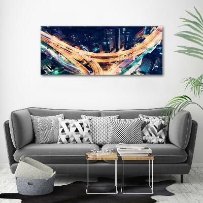 Glazen schilderij Snelweg van Tokio