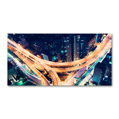 Glazen schilderij Snelweg van Tokio