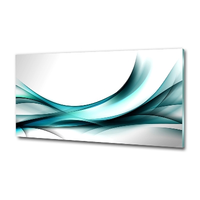 Glazen schilderij Abstracte golven
