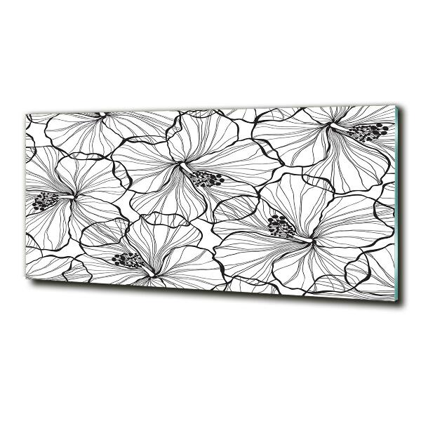 Schilderij op glas Hawaiiaanse bloemen