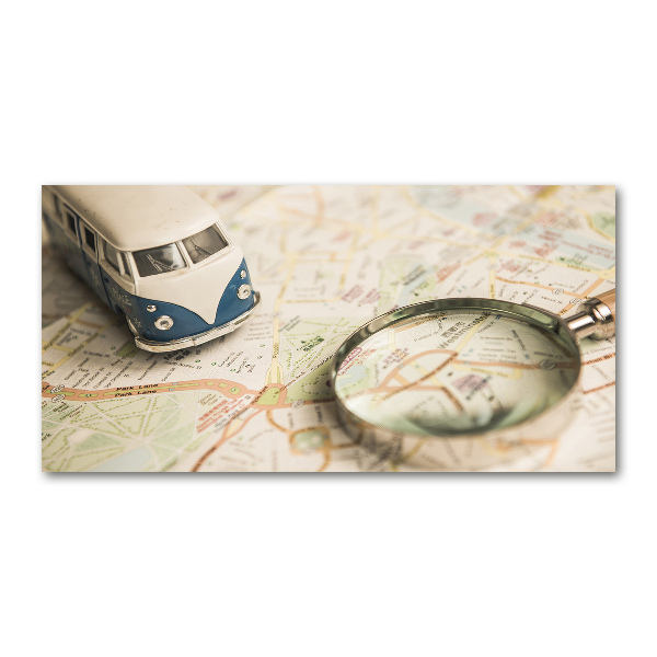 Foto schilderij op glas Symboliek van reizen