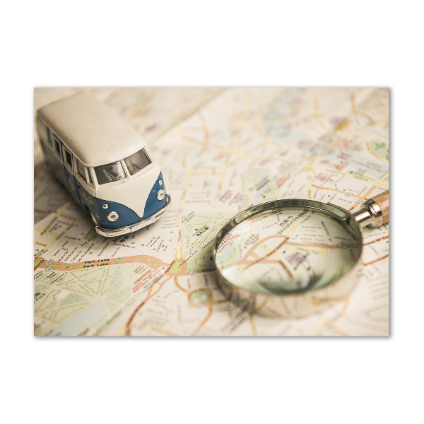 Foto schilderij op glas Symboliek van reizen