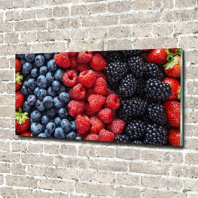 Foto schilderij op glas Bosvruchten