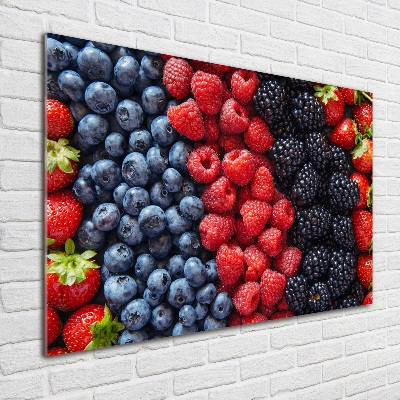 Foto schilderij op glas Bosvruchten