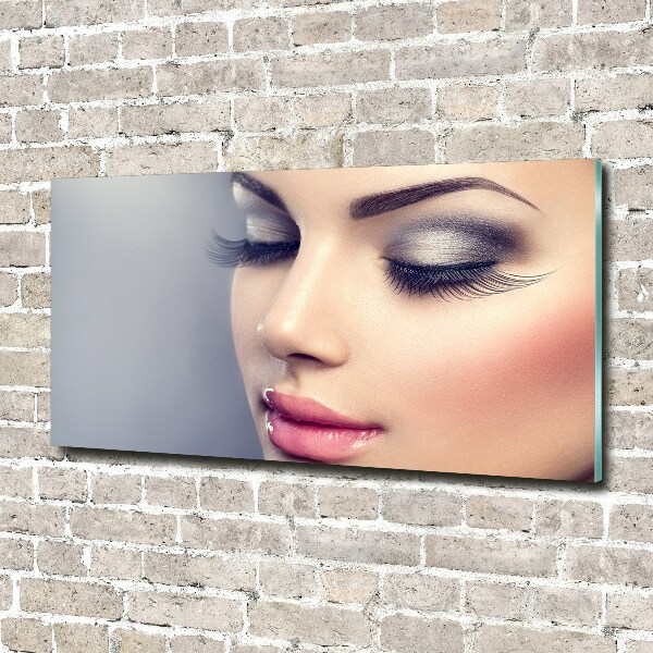 Glazen schilderij Perfecte make-up