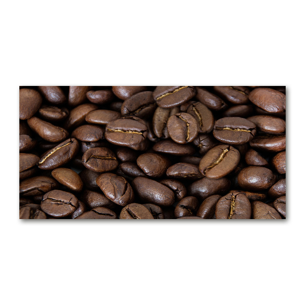 Schilderij op glas Koffiebonen