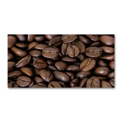 Schilderij op glas Koffiebonen