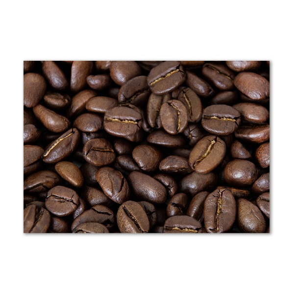 Schilderij op glas Koffiebonen