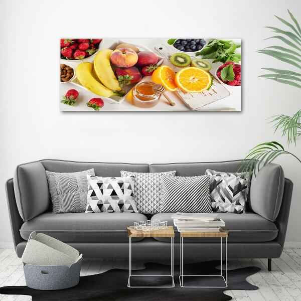 Glazen schilderij Fruit en honing
