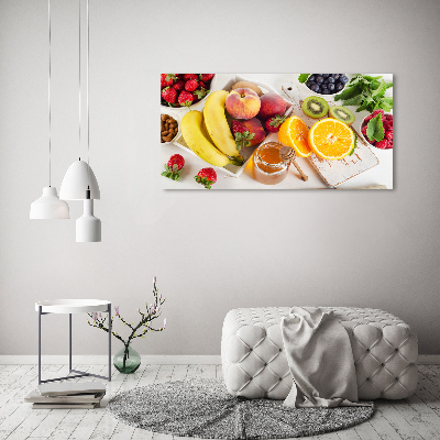 Glazen schilderij Fruit en honing