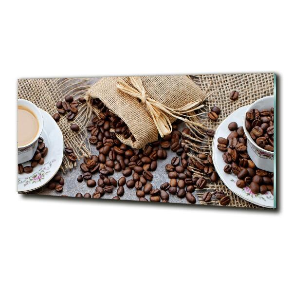 Foto schilderij op glas Koffie met melk