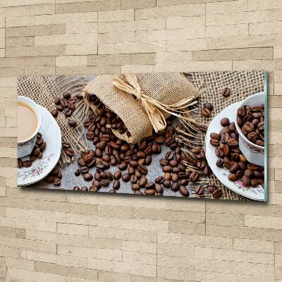 Foto schilderij op glas Koffie met melk