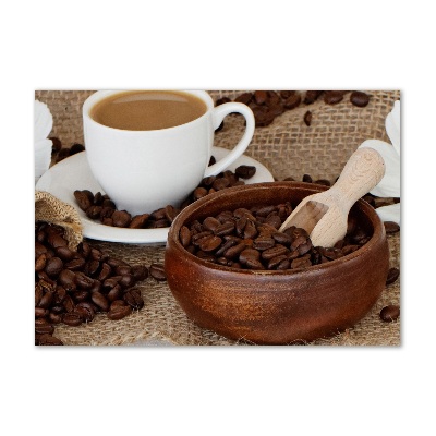 Schilderij op glas Koffie met melk