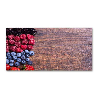 Schilderij glas Bosvruchten