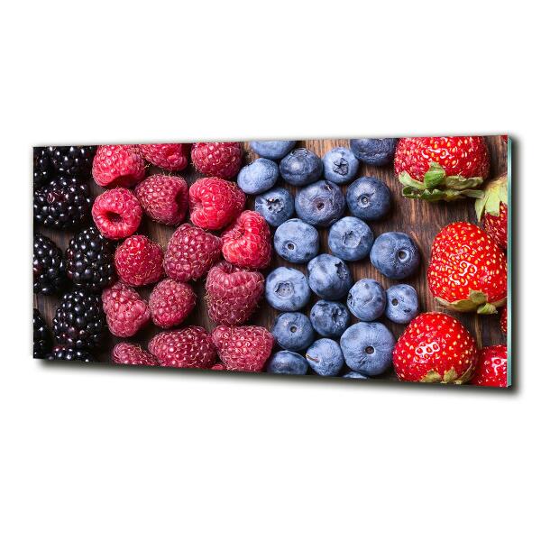 Glazen schilderij Bosvruchten