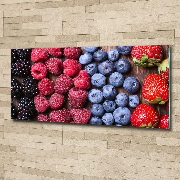 Glazen schilderij Bosvruchten